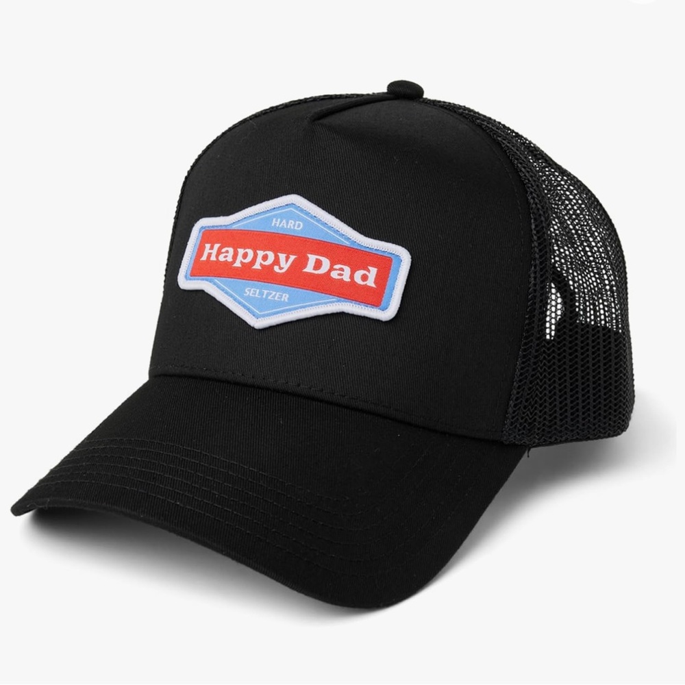 Black Happy Dad hat
